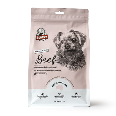 Bugsy's Air-Dried Dog Food Beef